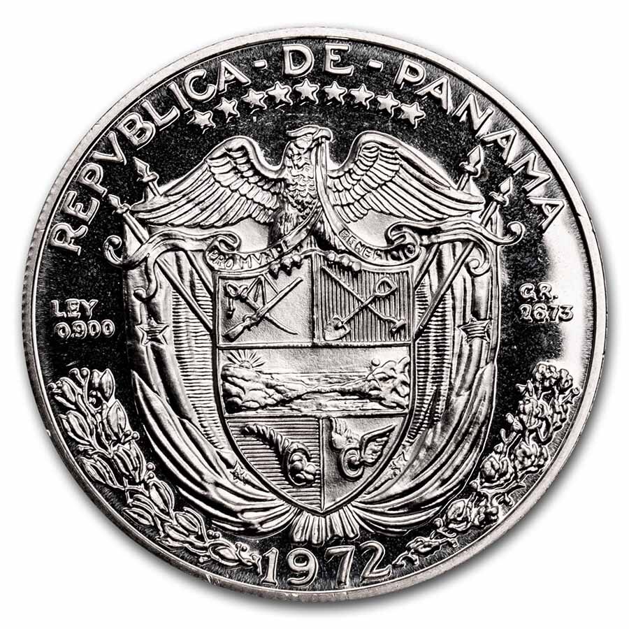 1972 Panama Silver Balboa Proof