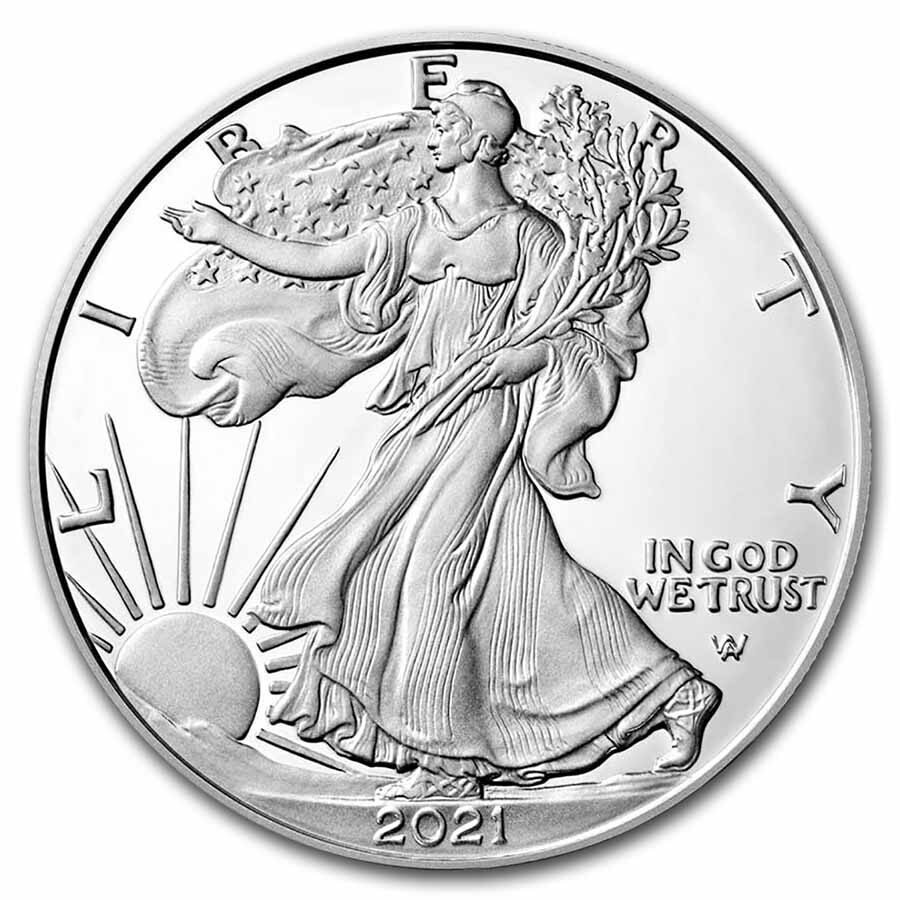 2021-W American Silver Eagle (Type 2) PR-70 PCGS