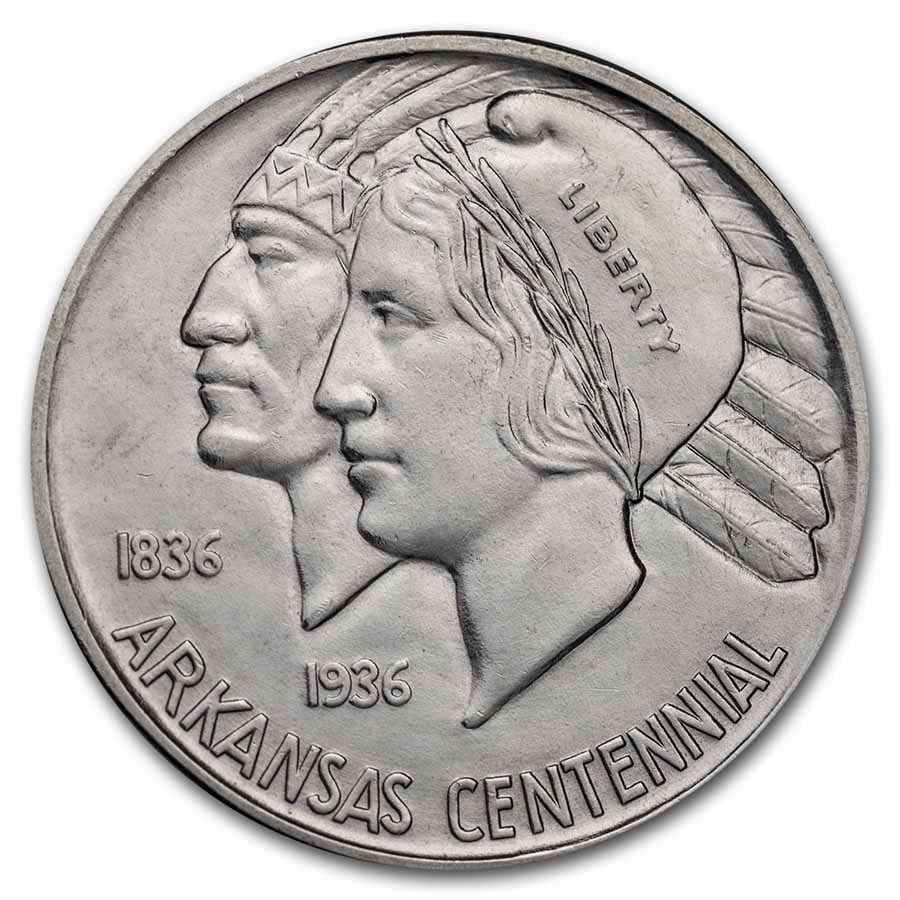 1938-D Arkansas Centennial Half Dollar Commem BU