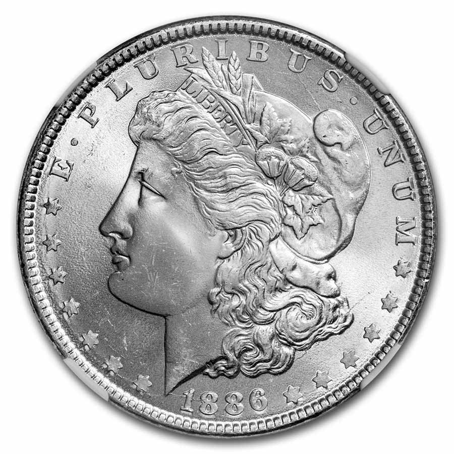 1886 Morgan Dollar MS-65+ NGC