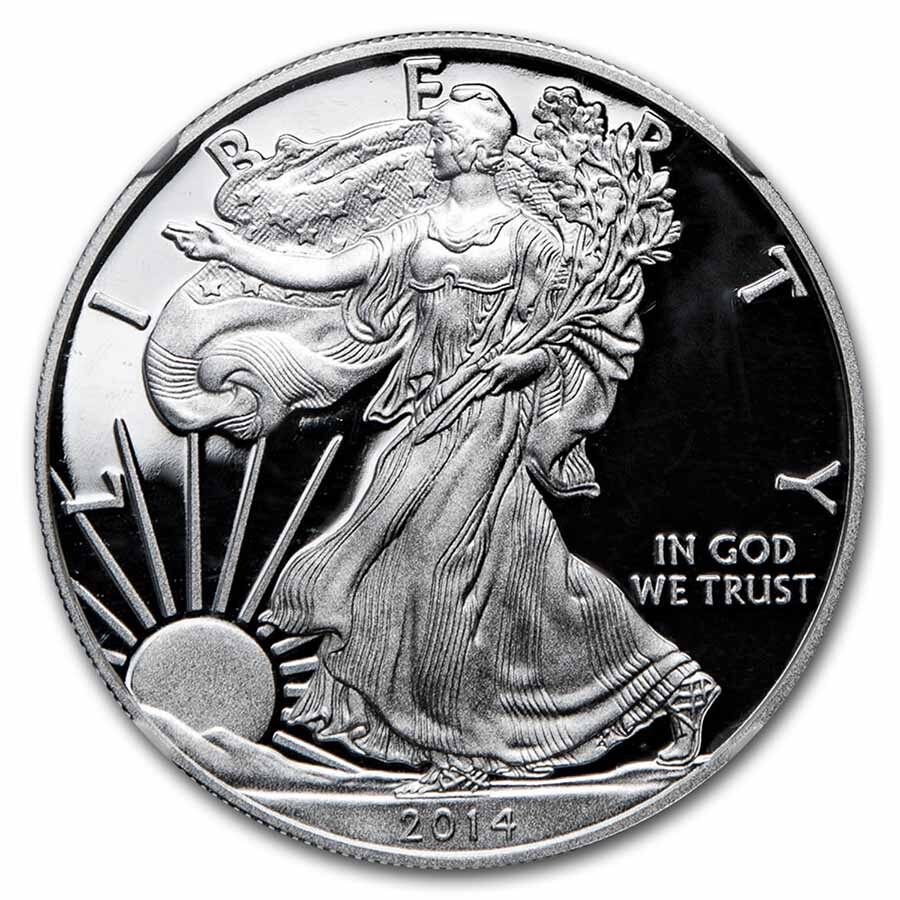 2014-W Proof American Silver Eagle PF-70 NGC (FR)