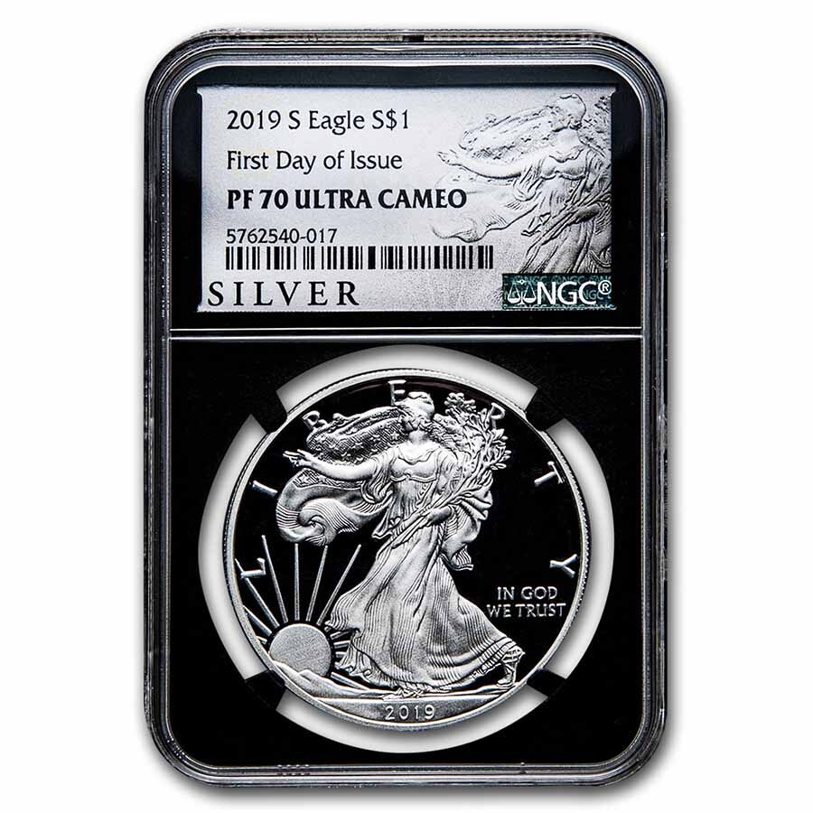 2019-S Silver American Eagle PF-70 NGC (FDI)