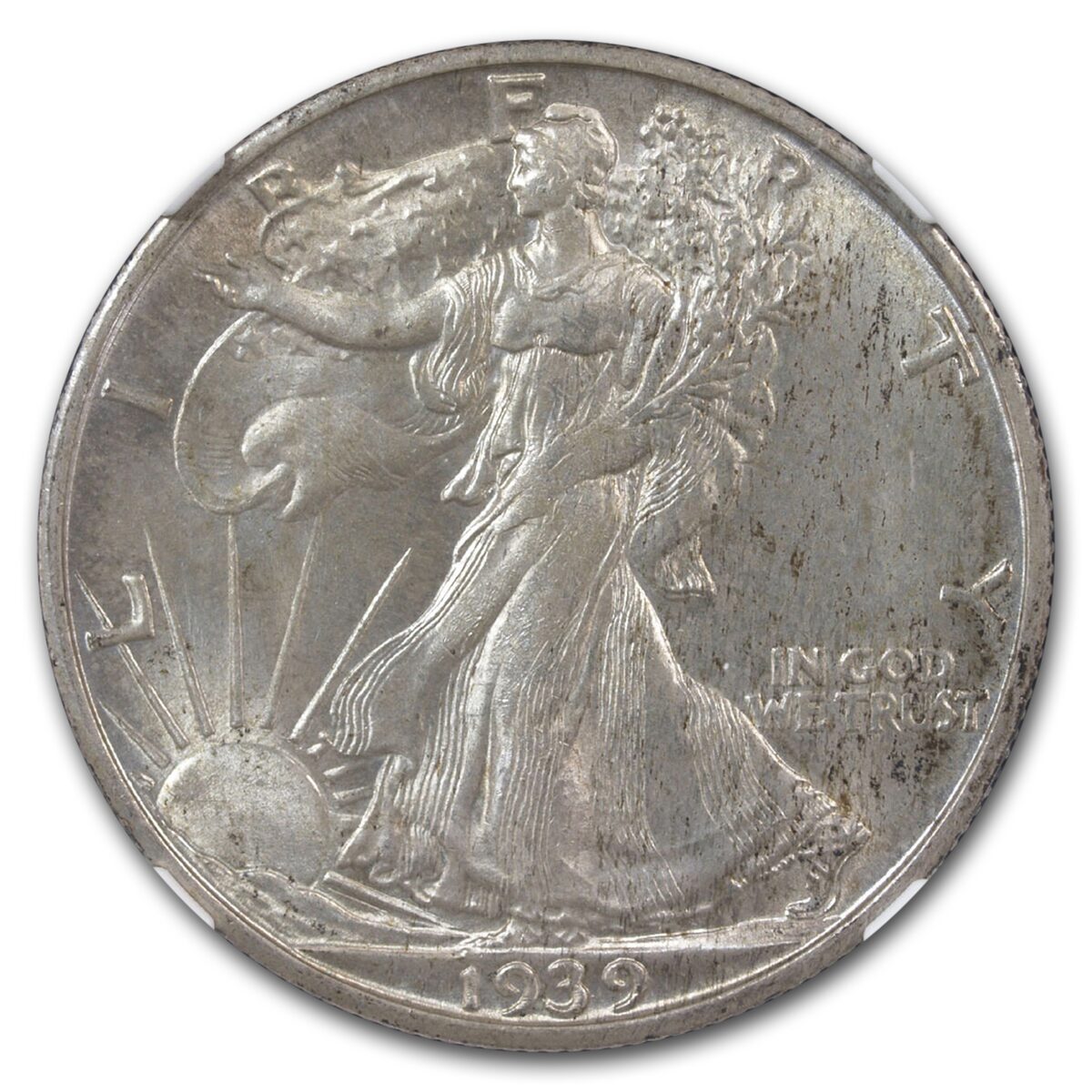 1939-S Walking Liberty Half Dollar MS-64 NGC
