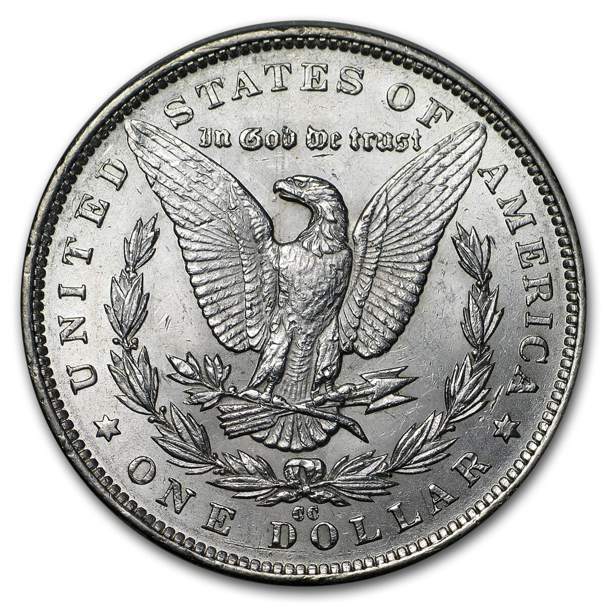 1891-CC Morgan Dollar AU-58