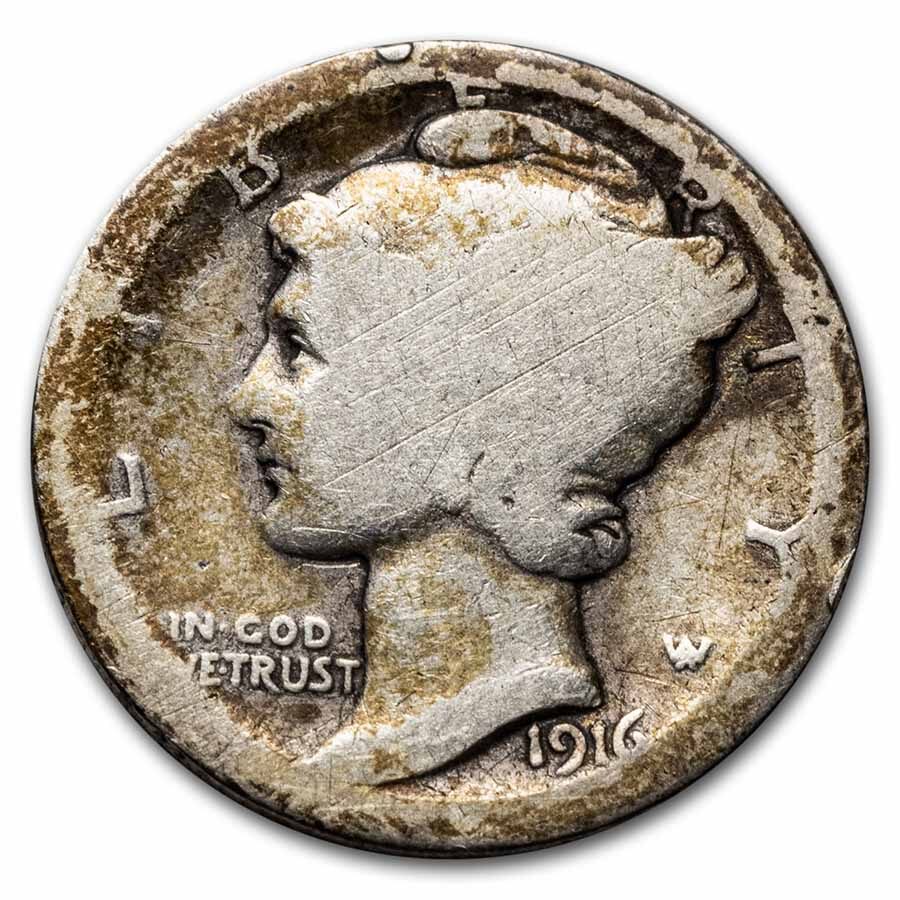 1916-D Mercury Dime Fair
