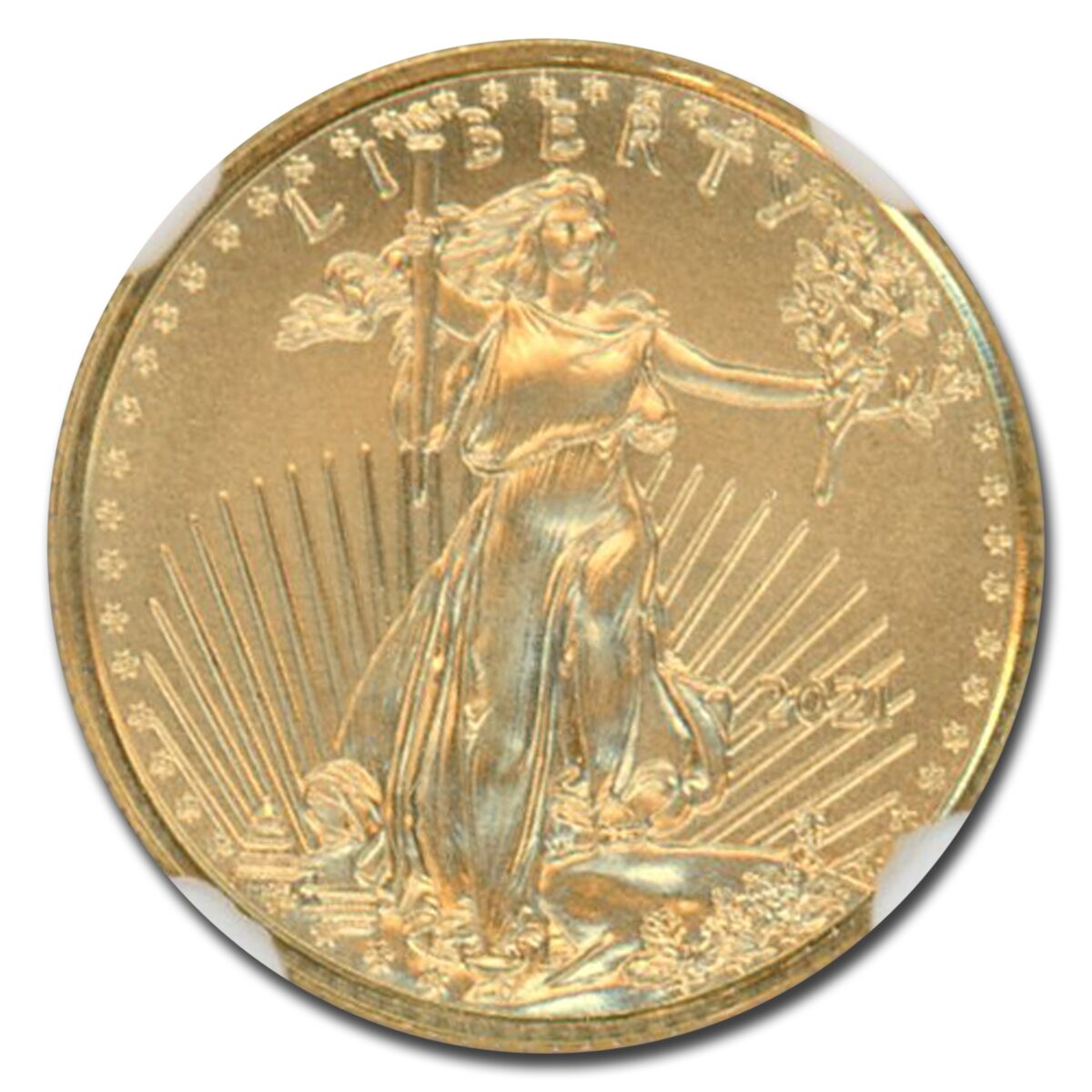 2021 1/10 oz American Gold Eagle (Type 1) MS-70 NGC (Everhart)