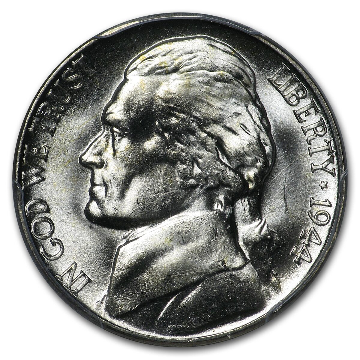 1944-D Jefferson Nickel MS-66 PCGS