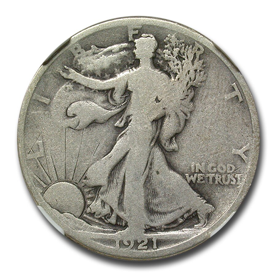 1921-D Walking Liberty Half Dollar Good-4 NGC