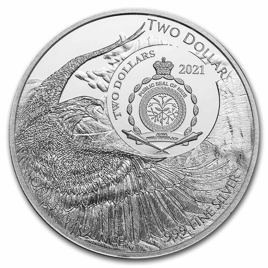 2021 Niue 1 oz Silver PCGS 35th Anniversary Coin BU