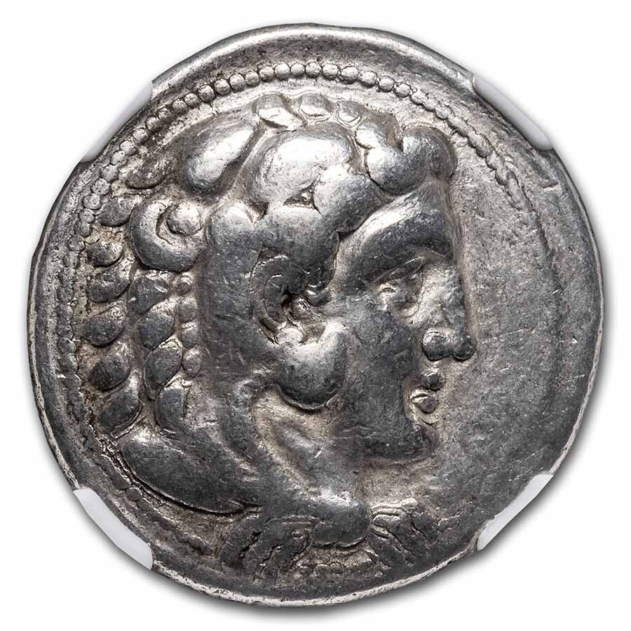 Macedon AR Tetradrachm Alex. III, Lifetime (c.336-323 BC) VG NGC