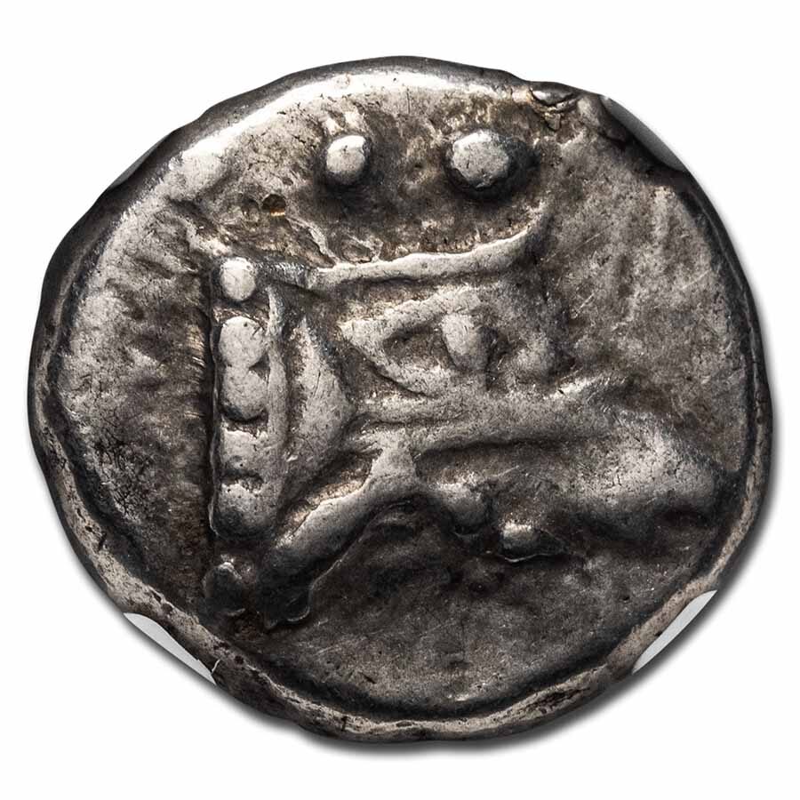 Lycia, Phaselis AR Silver Tetrobol Galley (5th Cent BC) VF NGC