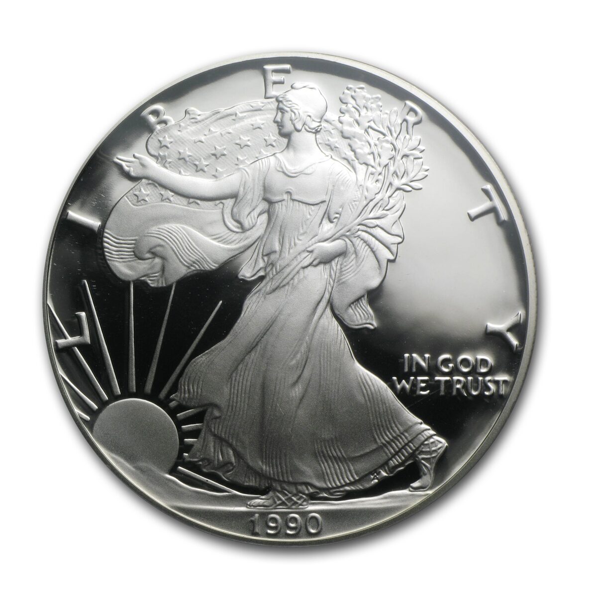 1990-S Proof American Silver Eagle PR-70 PCGS
