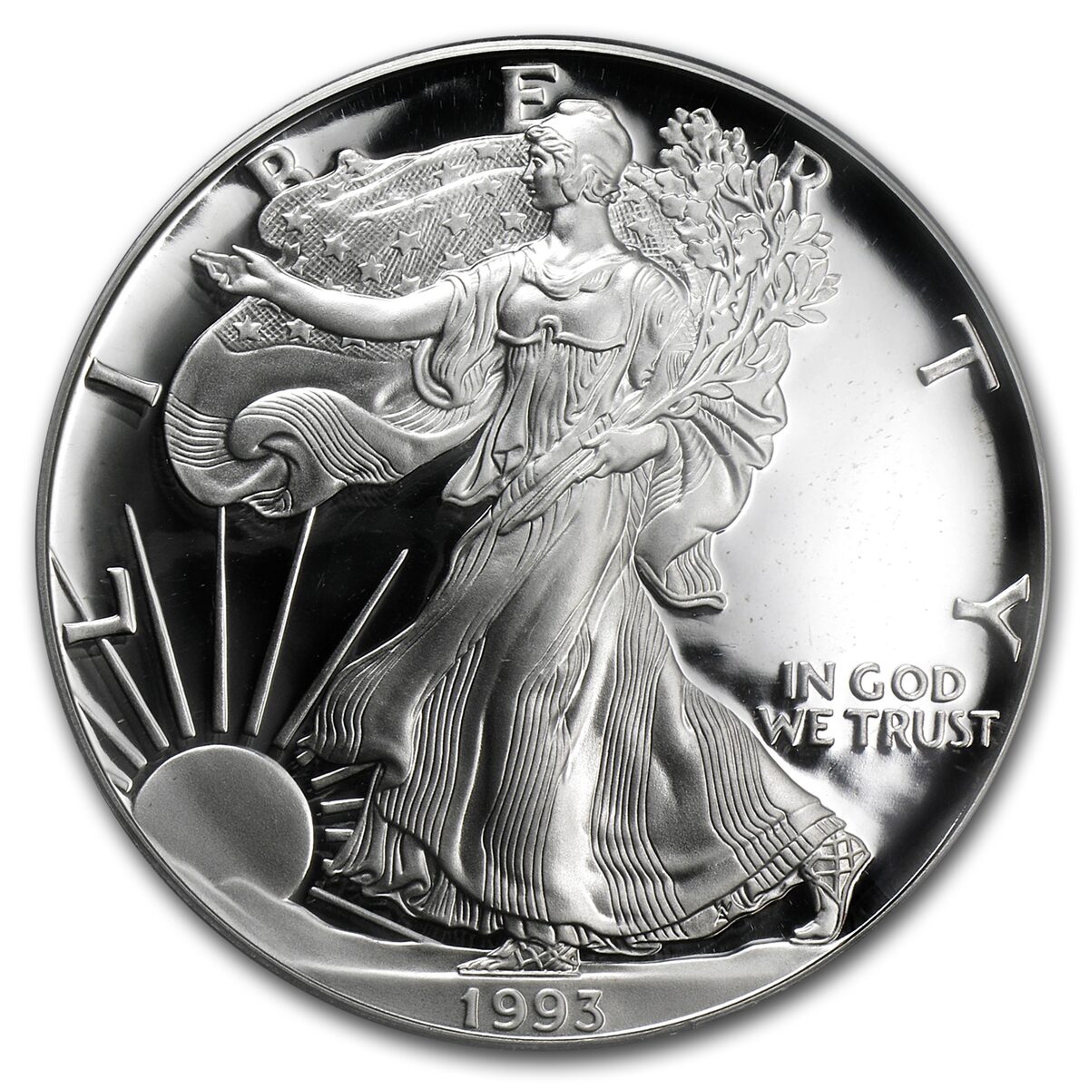 1993-P Proof American Silver Eagle PR-70 PCGS