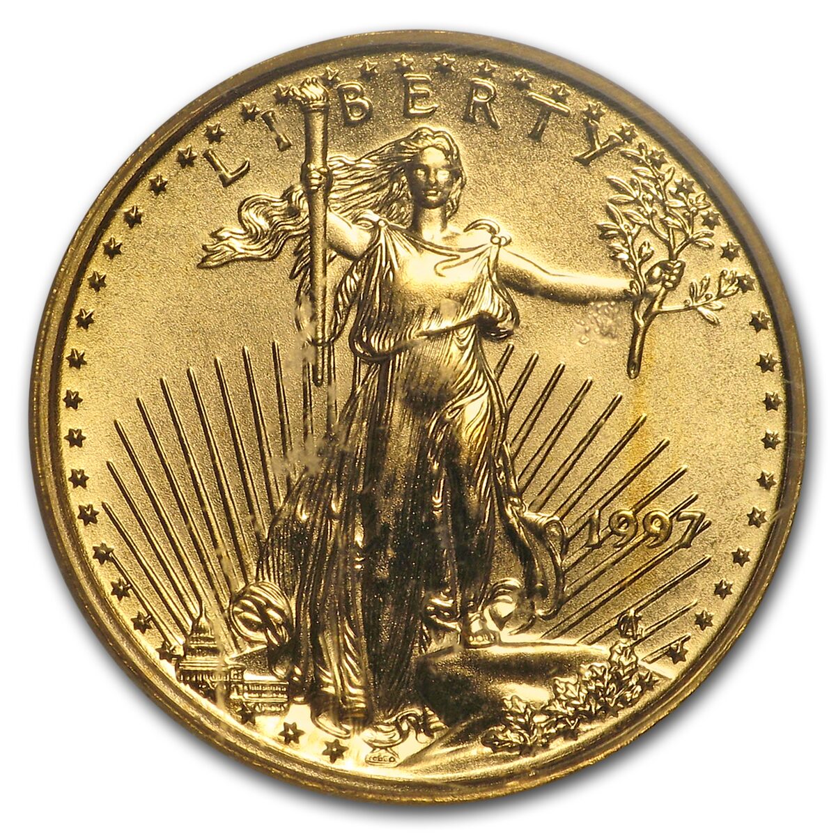 1997 1/10 oz American Gold Eagle MS-70 PCGS