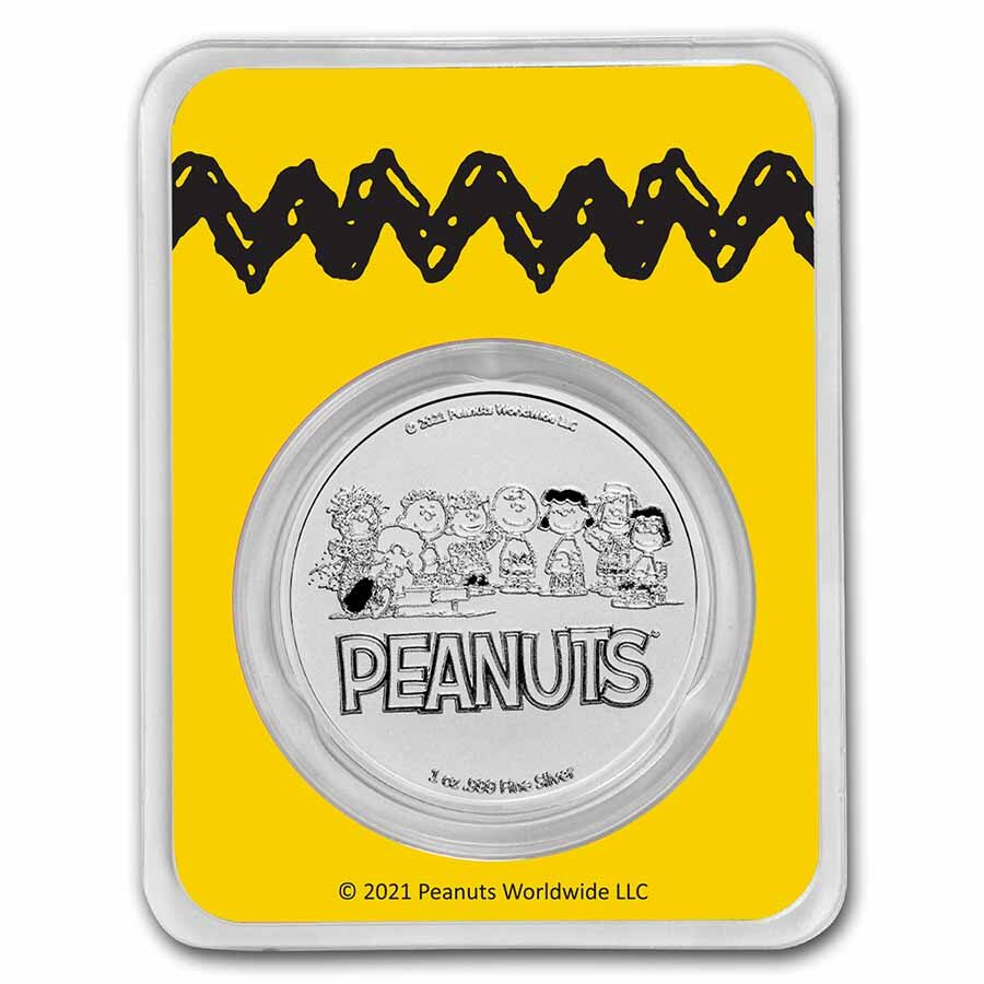 Peanuts® Great Pumpkin 55th Anniversary 1 oz Silver in TEP