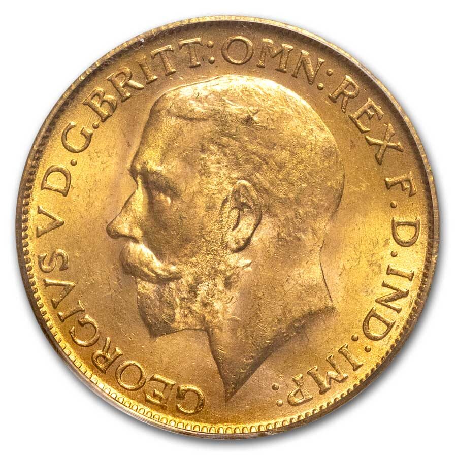 1927-SA South Africa Gold Sovereign George V MS-64 PCGS