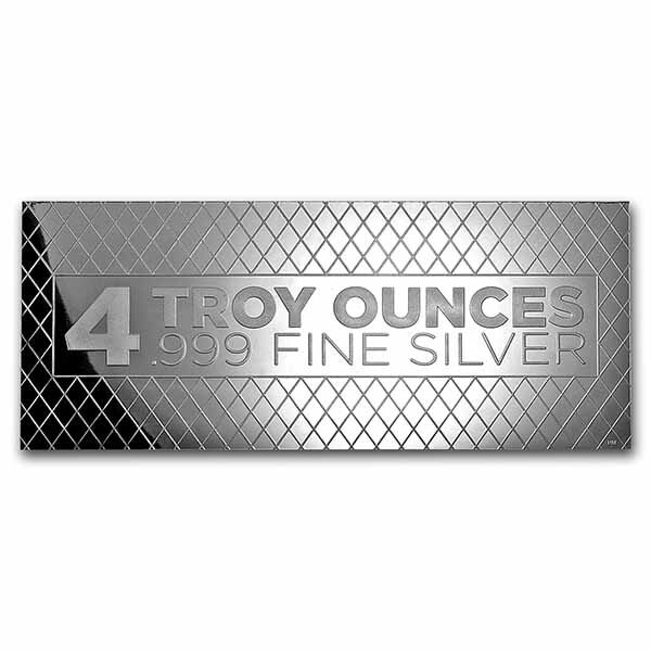 4 oz Silver Colorized Bar - Farm Truck Santa (w/Box)