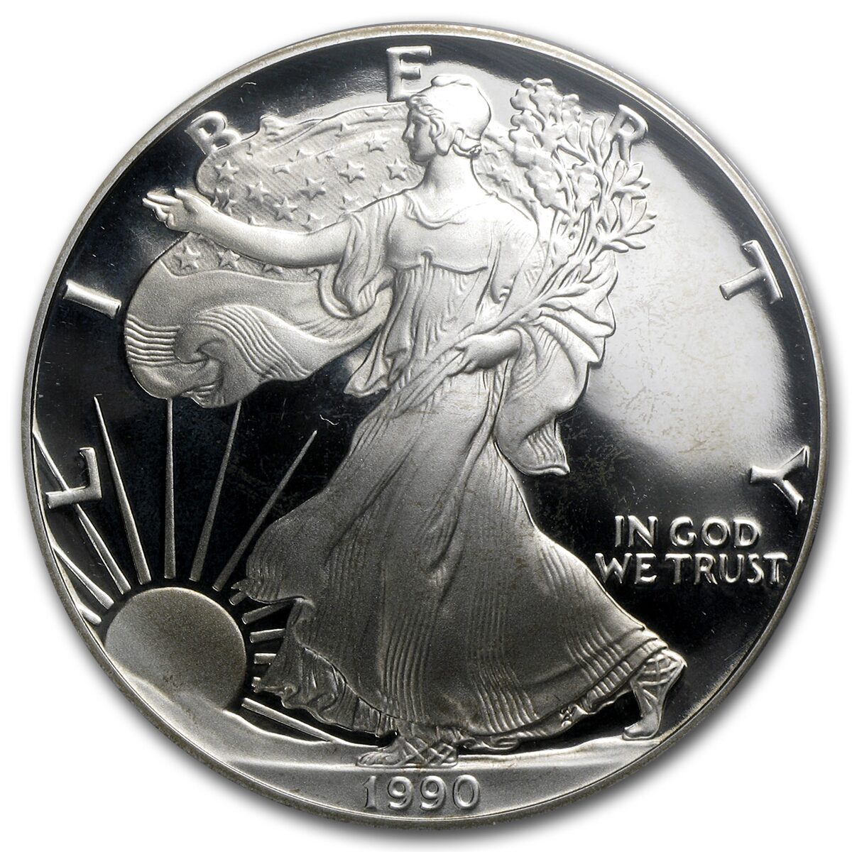 1990-S Proof American Silver Eagle PR-69 PCGS