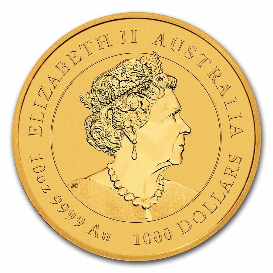 2022 Australia 10 oz Gold Lunar Tiger BU (Series III)