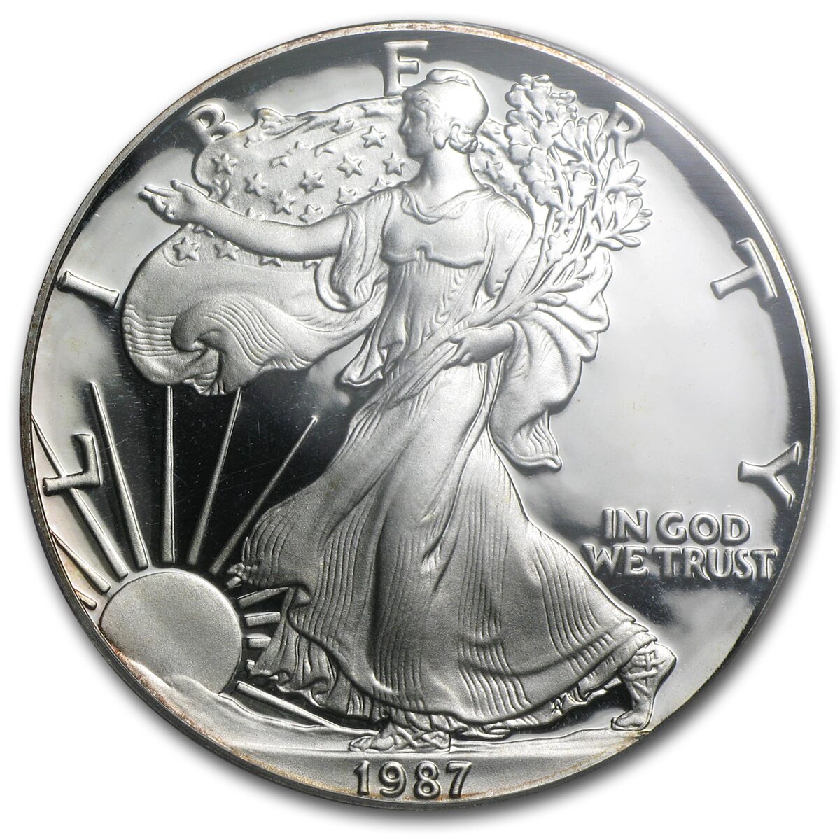1987-S Proof American Silver Eagle PR-69 PCGS