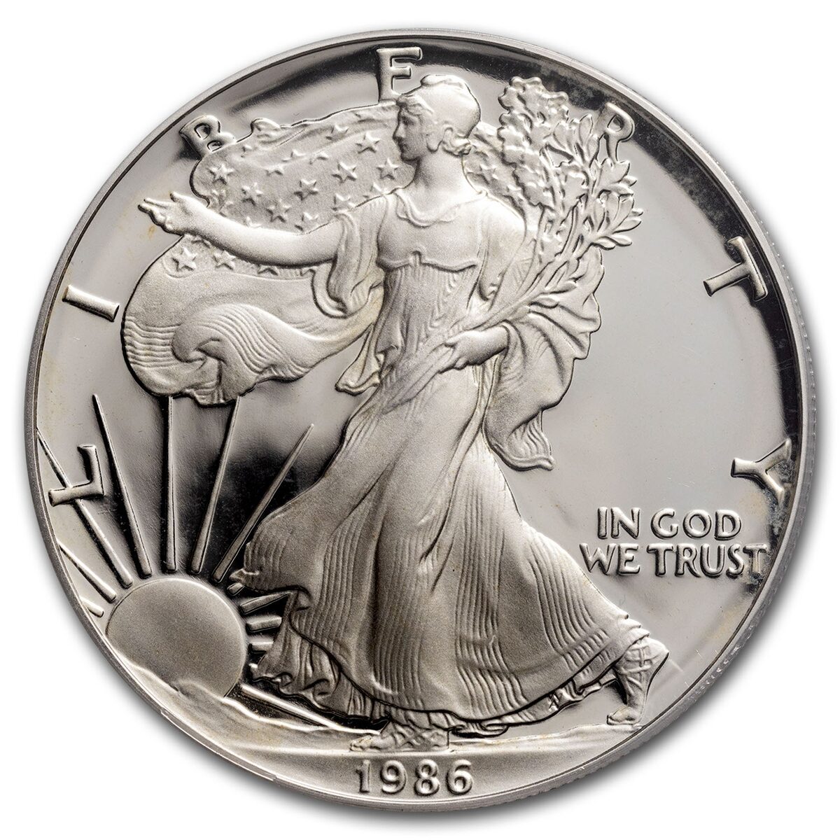 1986-S Proof American Silver Eagle PR-69 PCGS