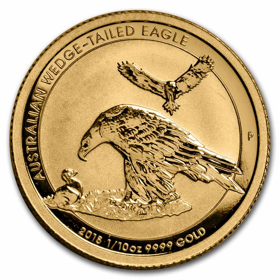 2018 Australia 1/10 oz Gold Wedge Tailed Eagle