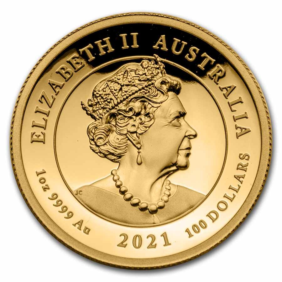 2021-P Australia 1 oz Gold Winged Victory High Relief Proof