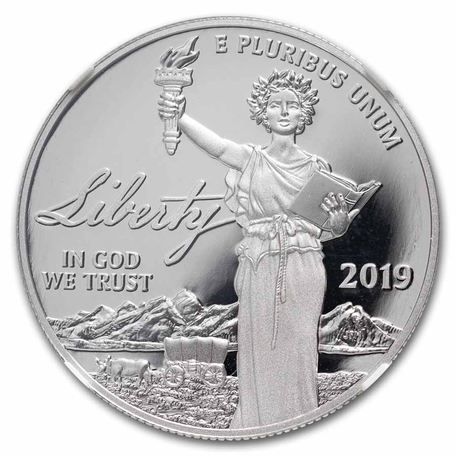 2019-W 1 oz Proof Platinum Eagle PF-70 NGC (Edmund C. Moy Signed)