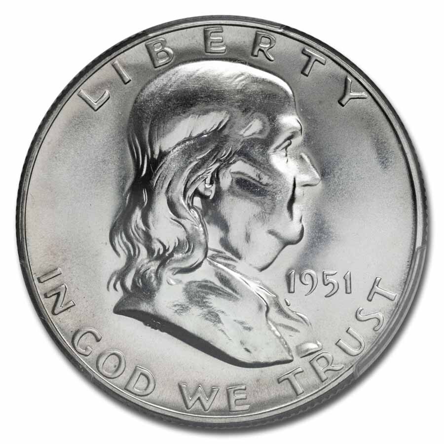 1951 Franklin Half Dollar PR-64 PCGS