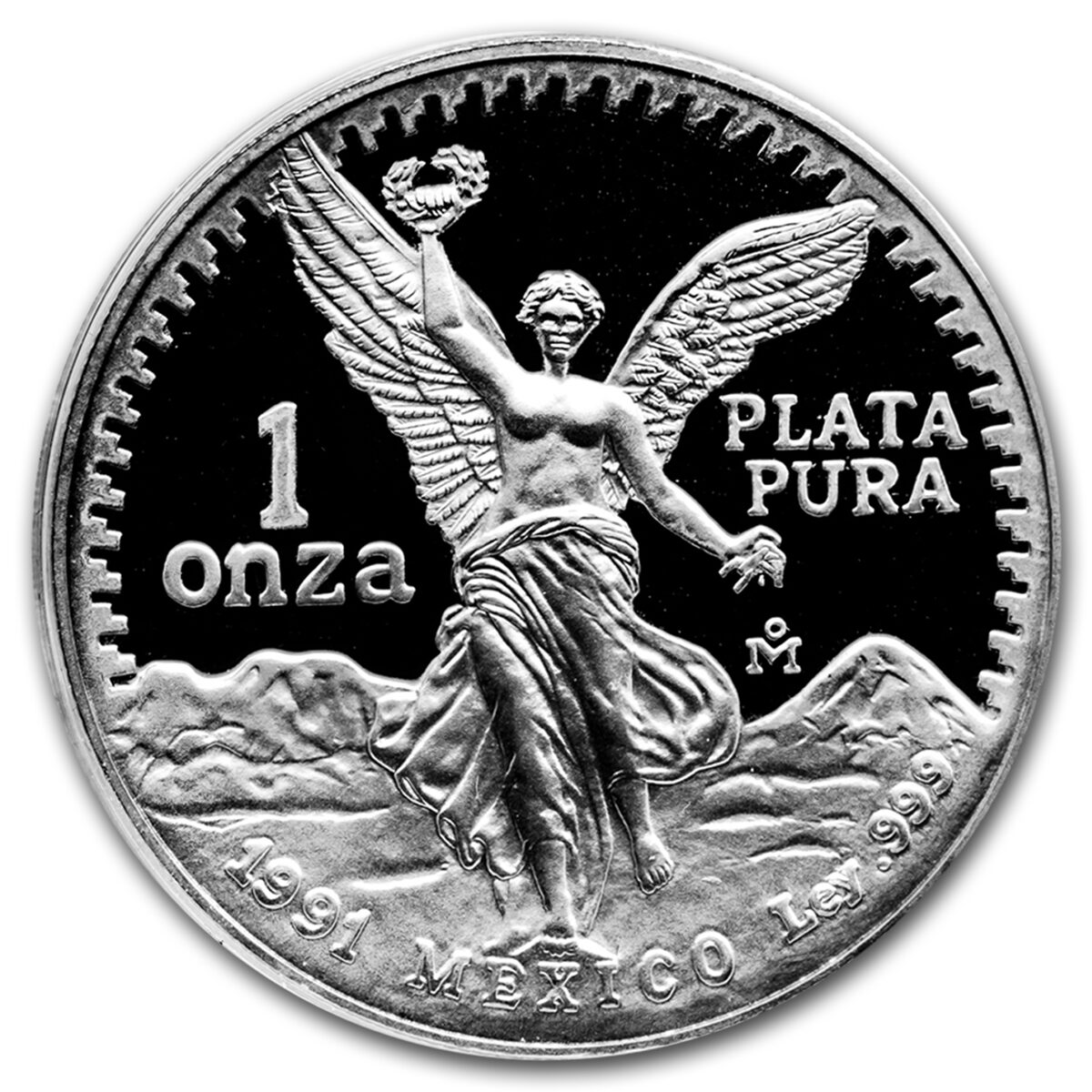 1991 Mexico 1 oz Silver Libertad Proof (w/Box & COA)