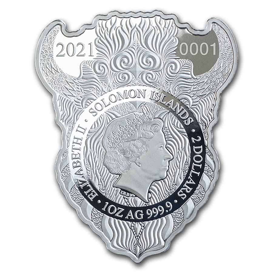 2021 PAMP 1 oz Silver $2 Spirit Animals by Phil Lewis: Bison