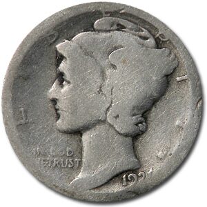 1921-D Mercury Dime Fair
