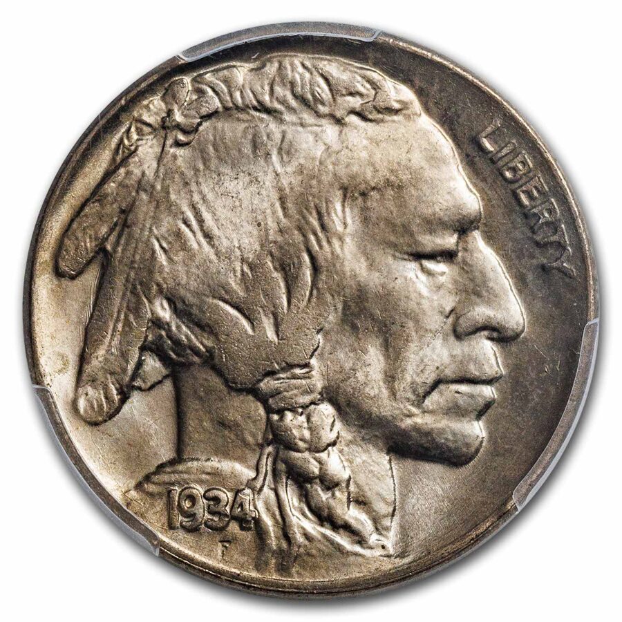 1934-D Buffalo Nickel MS-64 PCGS