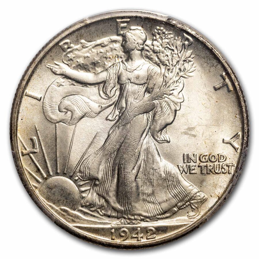 1942-S Walking Liberty Half Dollar MS-65 PCGS