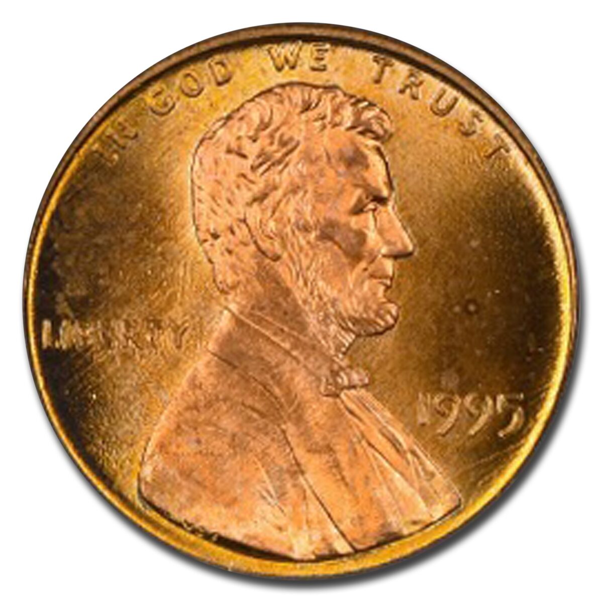 1995 Lincoln Cent Doubled Die Obv MS-66 PCGS (Red)
