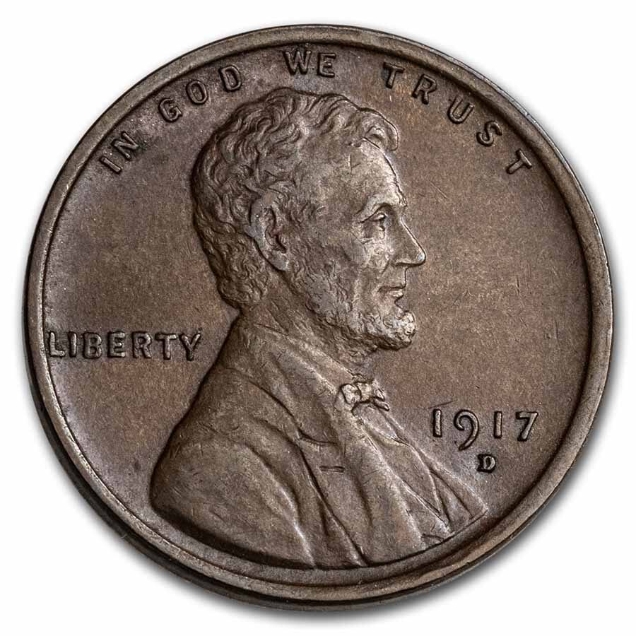 1917-D Lincoln Cent BU (Brown)