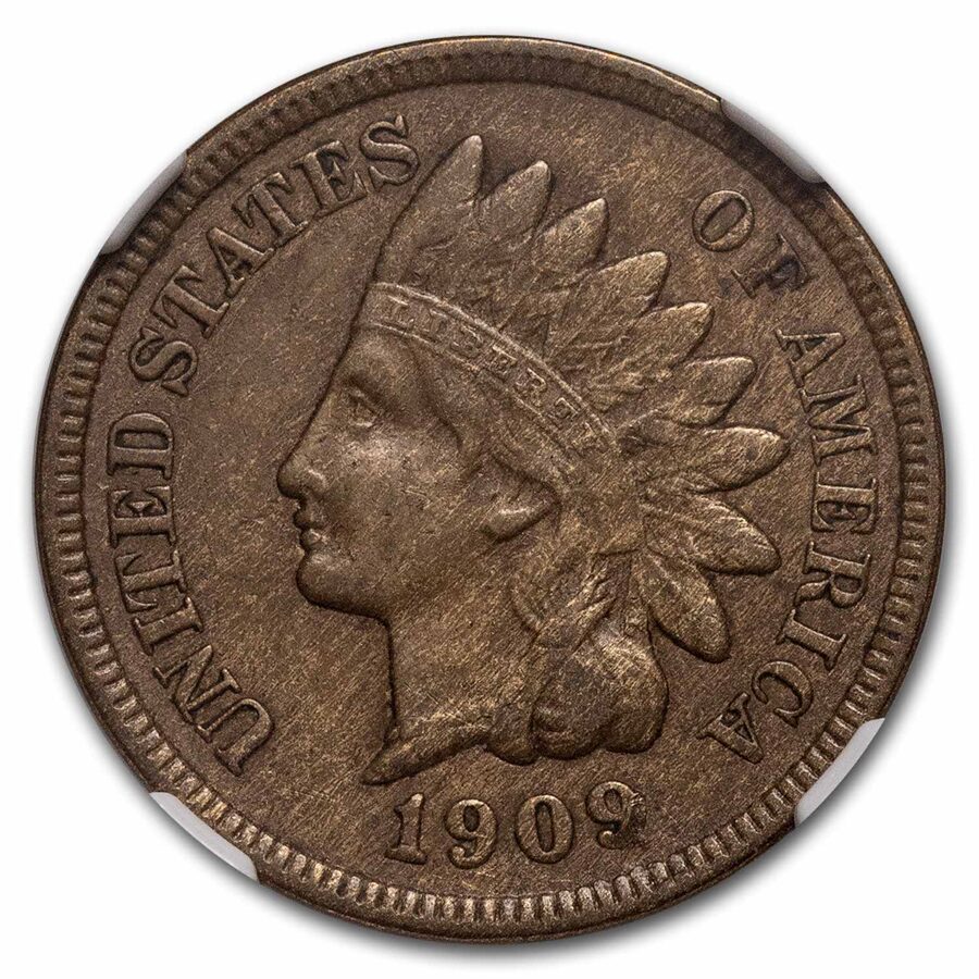 1909-S Indian Head Cent AU-53 NGC (Brown)