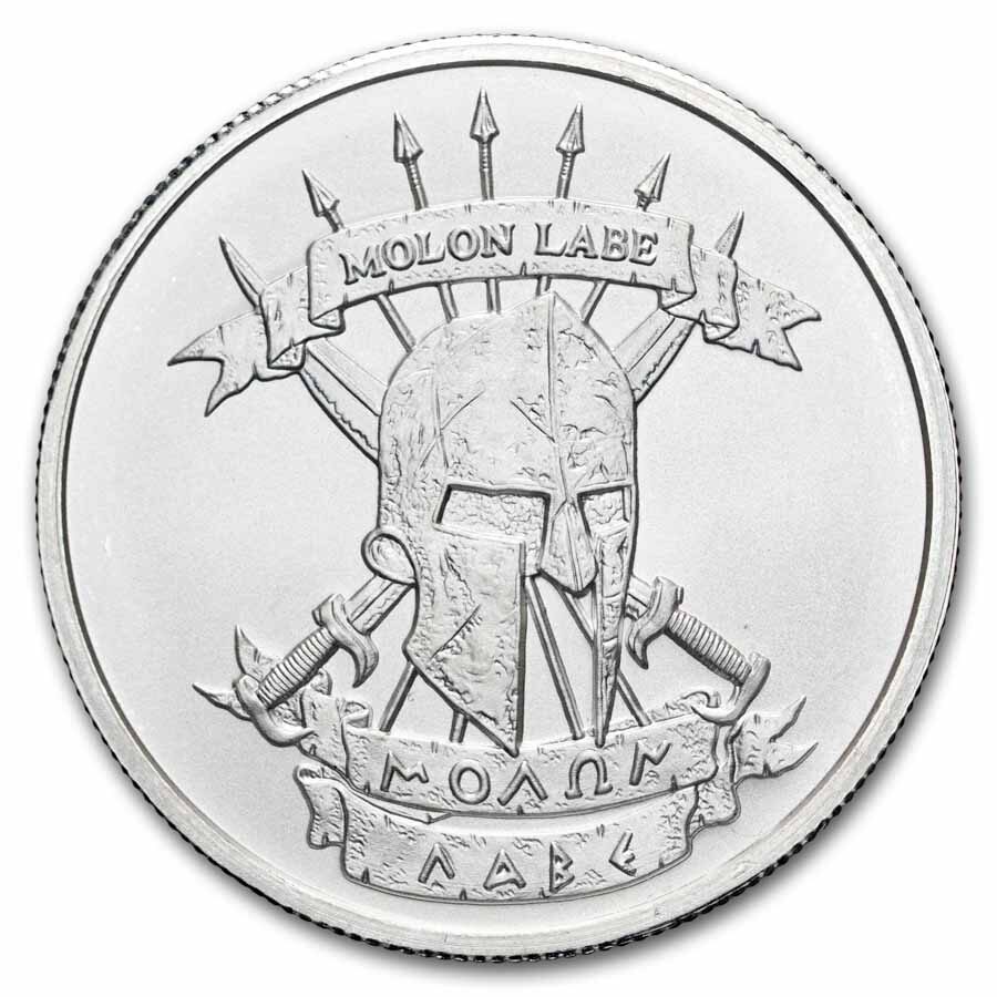 1 oz Silver Round - Molon Labe (Come and Take It)