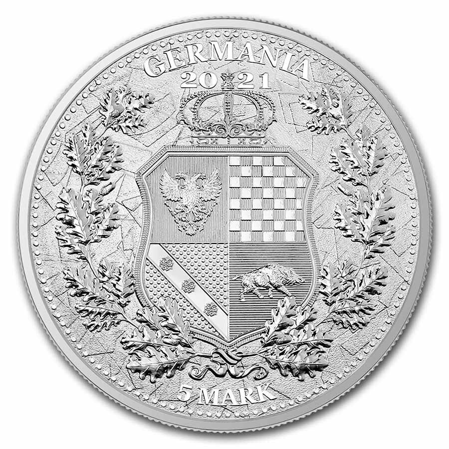 2021 Germania Allegories 1 oz Silver Round BU (Austria)
