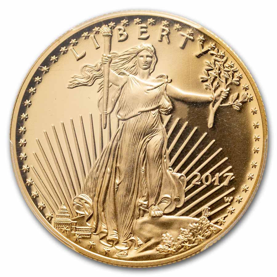 2017-W 1 oz Proof Gold Eagle PR-70 PCGS (FDI, Moy Signed)