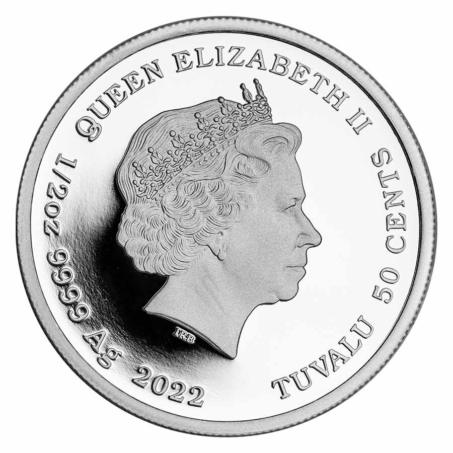 2022 Tuvalu 1/2 oz Silver 007 James Bond The Living Daylights