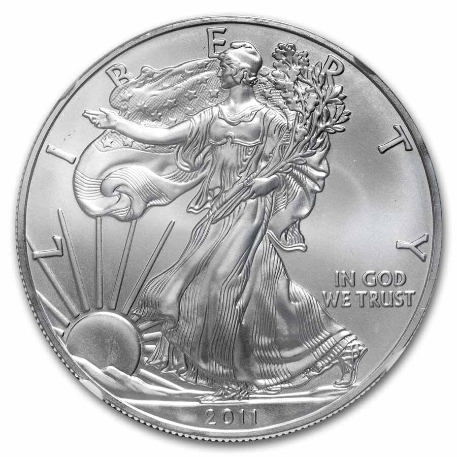 2011 American Silver Eagle MS-69 NGC