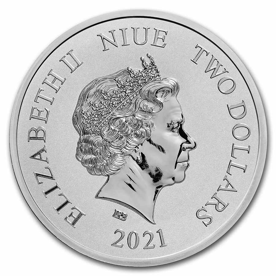 2021 Niue 1 oz Silver $2 Lord of the Rings: The One Ring