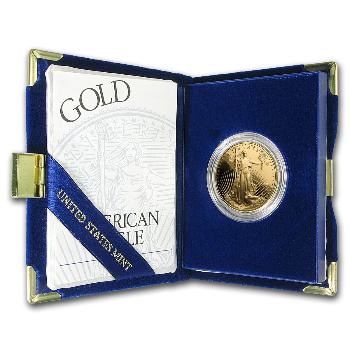 1995-W 1 oz Proof American Gold Eagle (w/Box & COA)