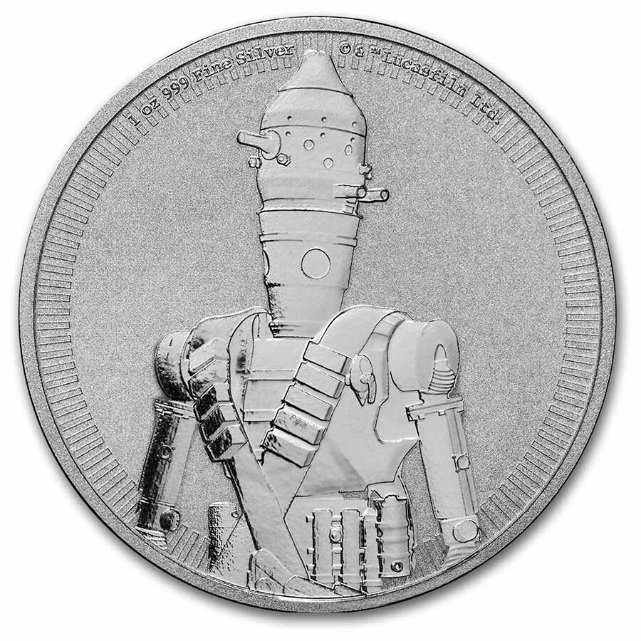 2022 Niue 1 oz Ag $2 Star Wars: IG-11 (MD® Premier + PCGS FS)