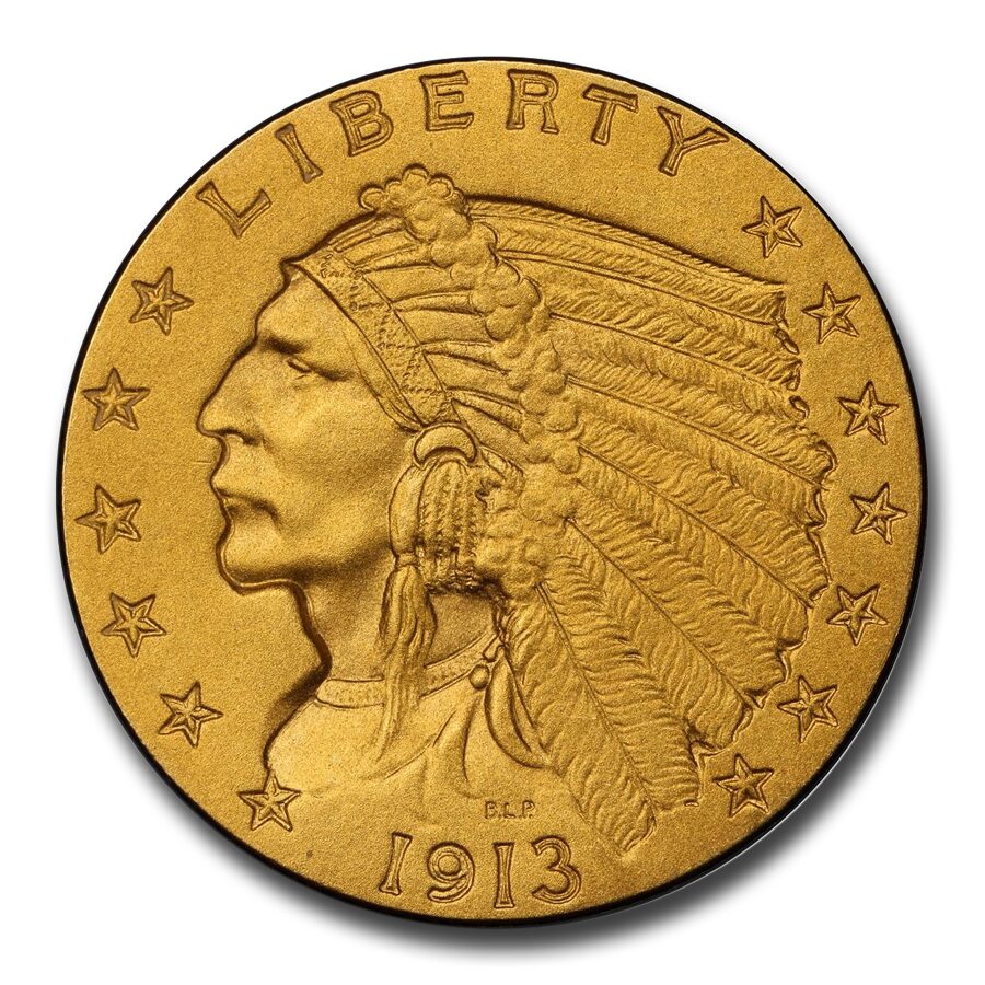 1913 $2.50 Indian Gold Quarter Eagle PR-66 PCGS