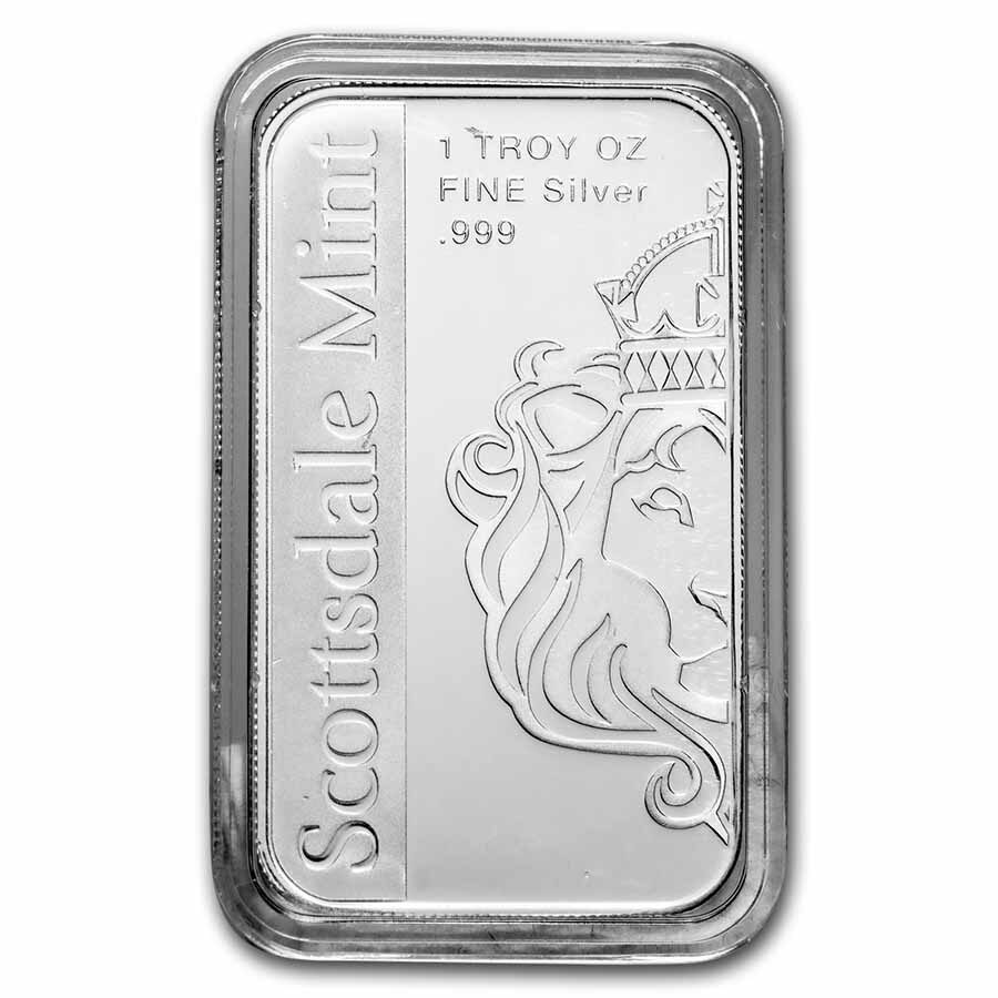 1 oz Silver Bar - Archangel Michael - Scottsdale Mint