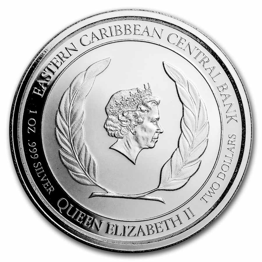 2021 Anguilla Sailing Regatta 1 oz Silver BU