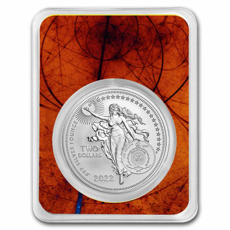 2022 Niue 1 oz Silver Icons of Inspiration: Isaac Newton in TEP