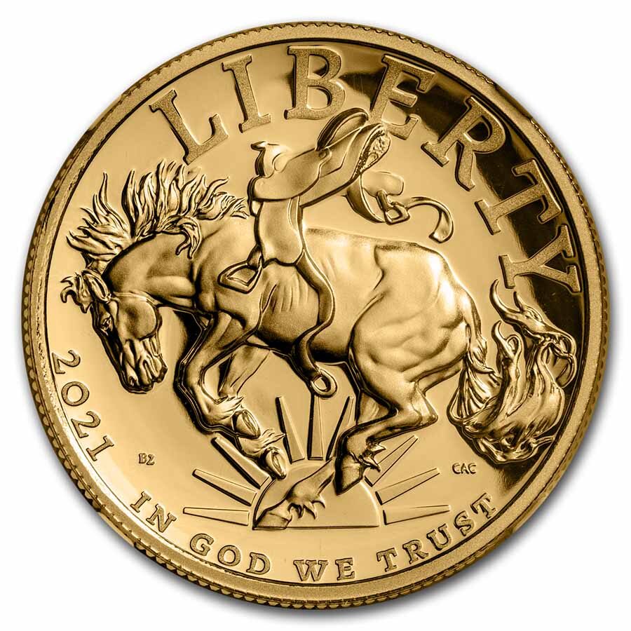 2021-W 1 oz High Relief American Liberty Gold PF-70 UCAM NGC